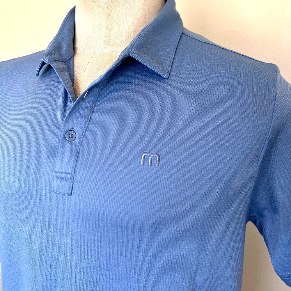 Travis Mathew Blue Golf Polo - Size Medium